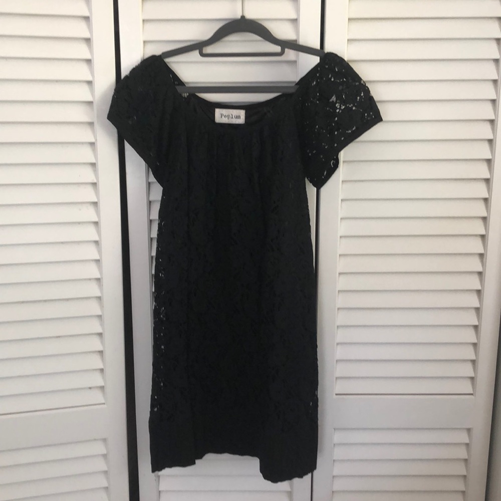 Black floral dress